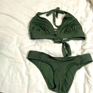 Army green great condition bathing suit
